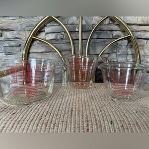 Vintage PYREX Measuring Cup Set of 3